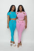 Jenny's Pants Set Aqua